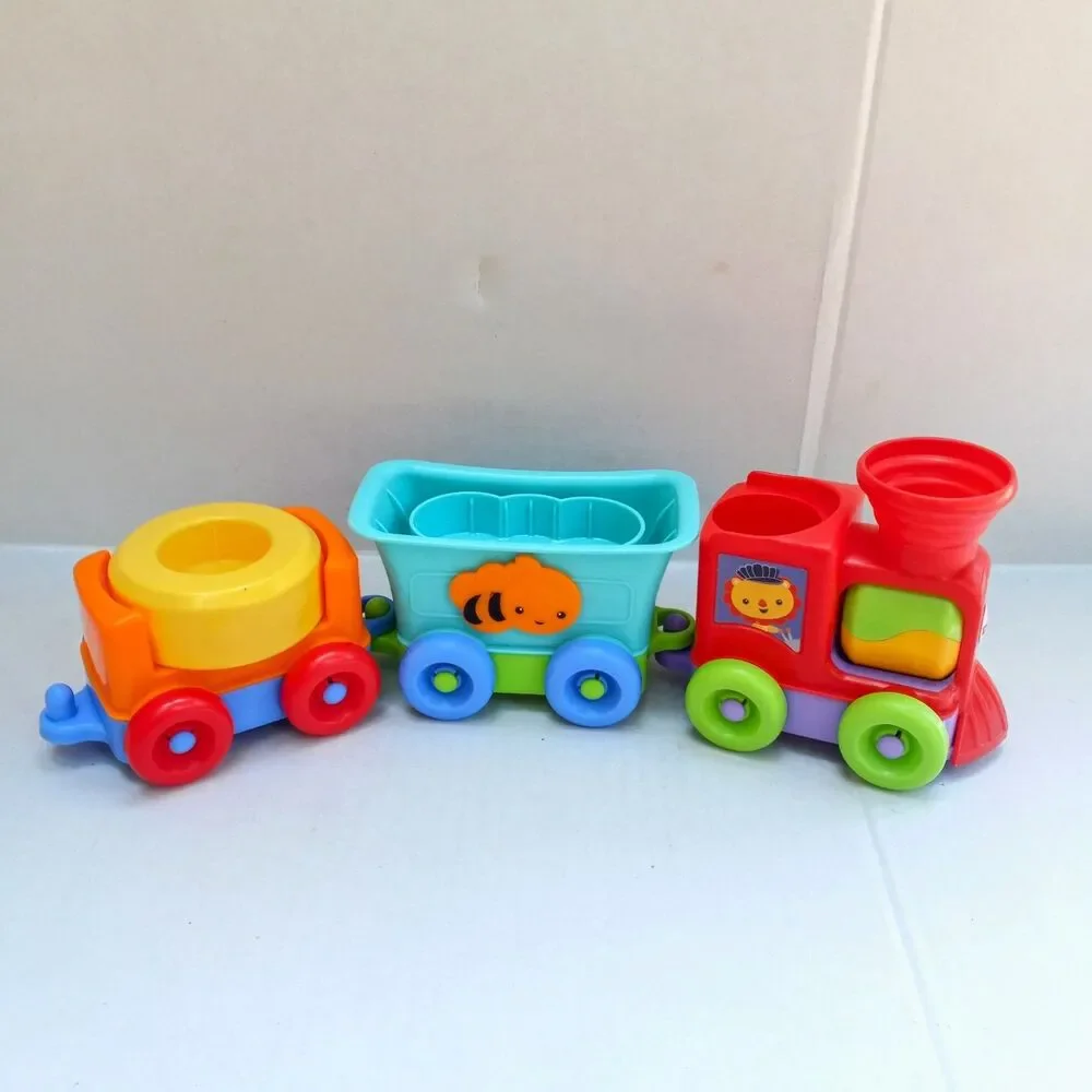 Fisher Price Silly Safari Rattle & Roll Animal Train-2015-DMC44-No Peg Pals